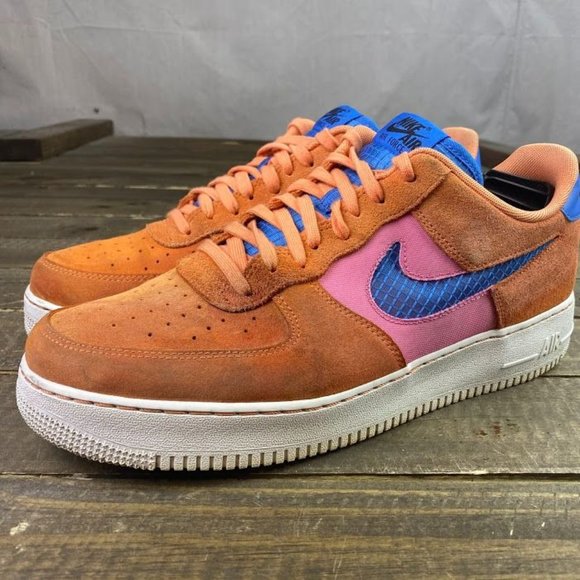Nike Air Force 1 '07 LV8 Men's Size 13 CW7300 800 Orange Trance AF1 Sneakers - Picture 9 of 13